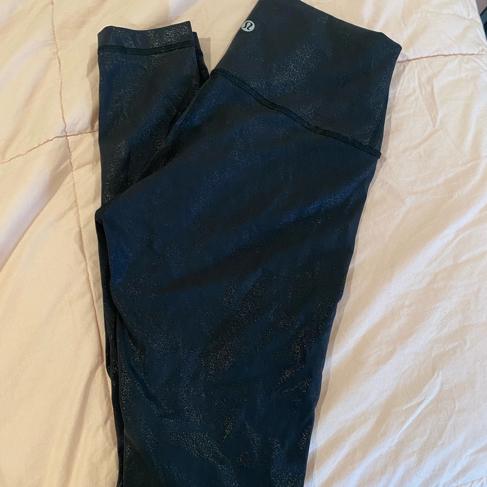 lululemon black shine align leggings !!